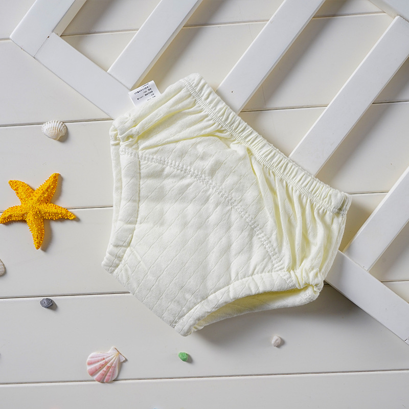 【2条装】新生儿宝宝尿布裤婴幼儿训练裤防水可洗戒尿裤防侧漏透气纯棉！