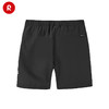 reima男孩儿童大童短裤新款休闲舒适字母运动黑色速干裤子 商品缩略图3