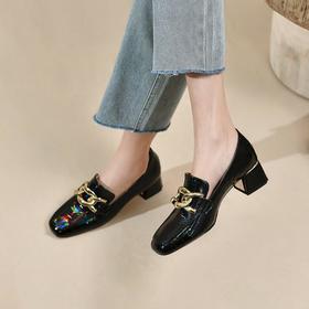 欧美百搭，出行漆皮单鞋 SY-96-b11