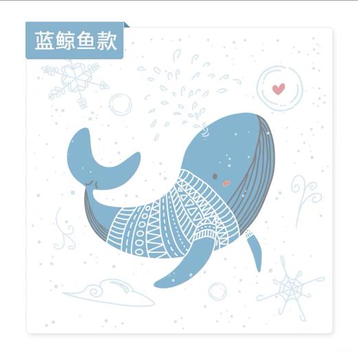 Angel DEPT.天使系列蓝鲸鱼纱布巾 商品图0