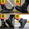 高帮黑色轻便透气劳保鞋钢包头防砸防刺舒适防臭安全工作鞋高帮款 商品缩略图3