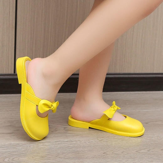 亲子拖鞋儿童拖鞋女外穿时尚网红软底防滑10到13岁洛丽塔包头拖鞋凉鞋亲子国庆清明出游 商品图6