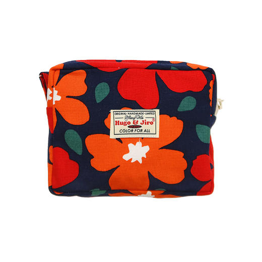 HUJI祤集Motley收纳包插画可爱大花朵 商品图1