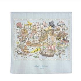 法国Atelier Choux婴儿有机棉纱包巾海洋学院