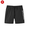 reima男孩儿童大童短裤新款休闲舒适字母运动黑色速干裤子 商品缩略图2