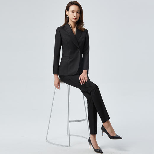 【上衣+裤子】罗蒙春季西服套装女士商务通勤百搭修身显瘦职业西装女 商品图6