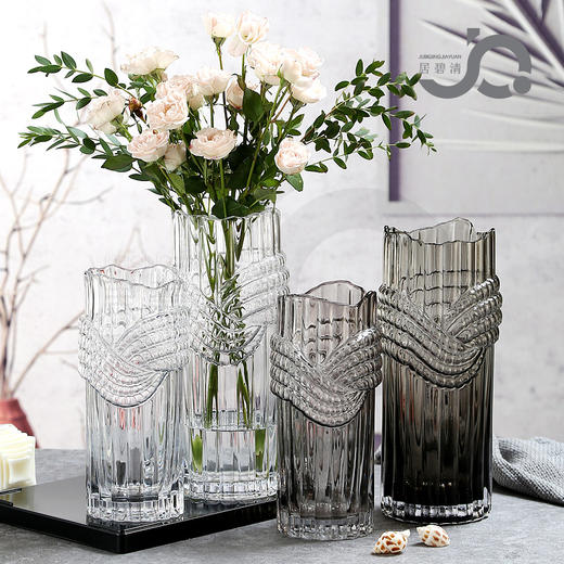 现代简约不规则竖楞加厚原色玻璃 商品图2