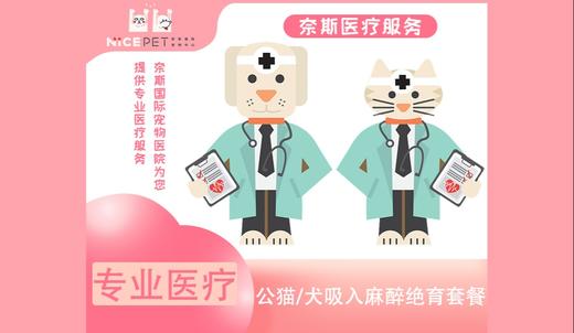 公犬/公猫全面深度体检超声刀绝育全包套餐 商品图0