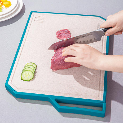 丨生态丨康巴赫磨刀功能Kang菌,双面菜板 一面不锈钢材质，一面天然麦秸材质 从食物源头切断细Jun 商品图3