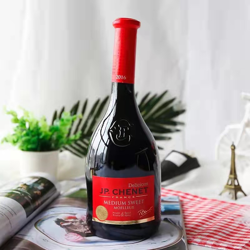 香奈（JP.CHENET）甜蜜系列 半甜红 法国原瓶进口红酒 750ml  节日礼赠 亲朋聚会 72小时发货 