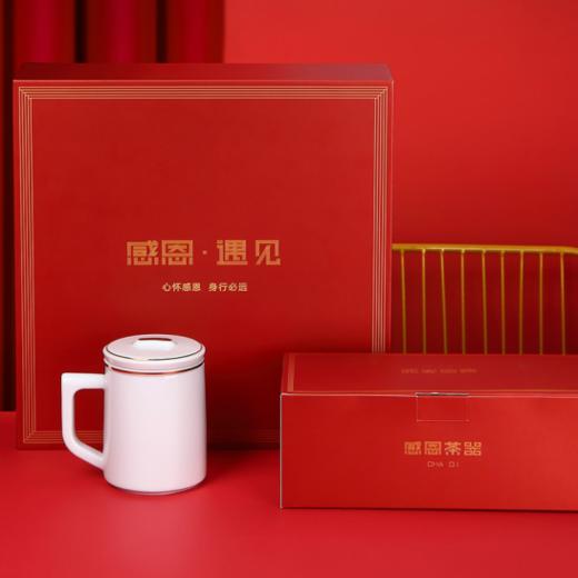 多采自然 感恩遇见 2016年一级寿眉300克+2018年白露牡丹300g+沐喜办公白瓷杯 礼盒装 商品图0