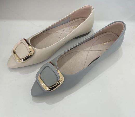 2楼康莉COMELY女鞋2022新款春单适软牛皮时尚尖头女单鞋 商品图0