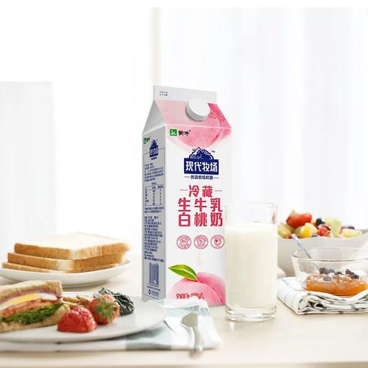 蒙牛现代牧场冷藏生牛乳白桃奶 商品图1