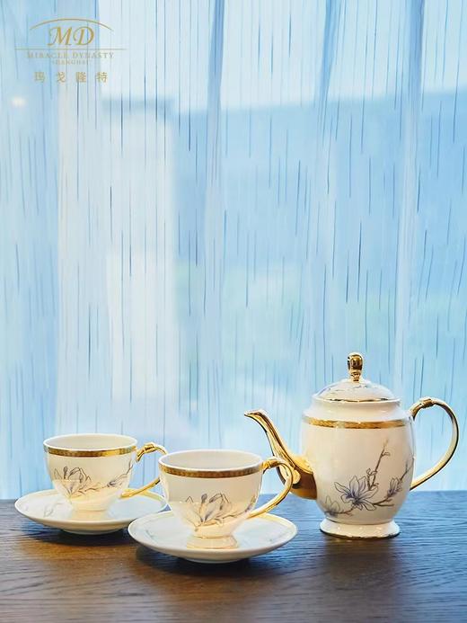 【春上新】10楼玛戈隆特进博玉兰花开黄金珐琅彩6头茶具吊牌价1288元活动价1095元 商品图4
