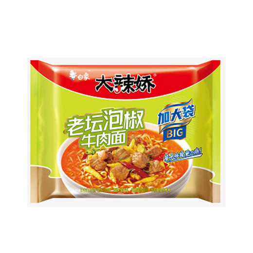 白象BIG袋老坛泡椒牛肉面119g/袋 商品图0