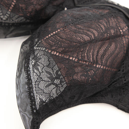 贝佳人文胸新款“设计师”全罩拼棉围-BW982219 商品图3