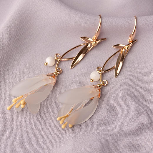 JGL-03220282民族风长款夸张耳环古风花朵耳坠气质新款仙耳钉网红耳饰品 商品图1