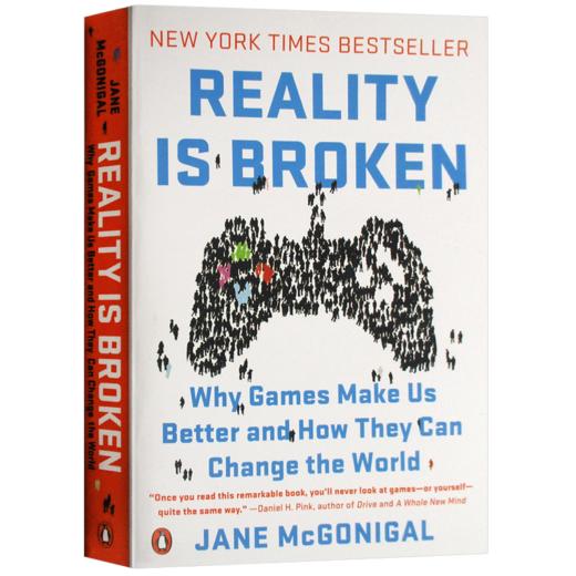 现实是破碎的 游戏改变世界 英文原版 Reality Is Broken 英文版罗辑思维书单 未来学家 游戏女神 TED 新锐演讲者 Jane McGonigal 商品图1