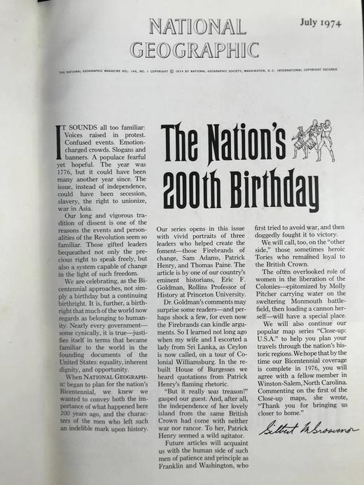 1974年下半年合订本 国家地理杂志 约千幅彩色插图 精装16开 商品图2