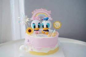 主题奶油蛋糕 | 鲜果原味奶油 -米老鼠唐老鸭