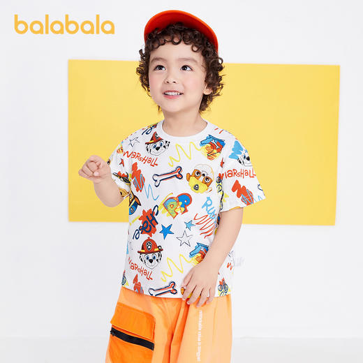 【汪汪队IP】巴拉巴拉身高90-130T恤男童短袖上衣新款夏装纯棉童装-TDS 商品图2