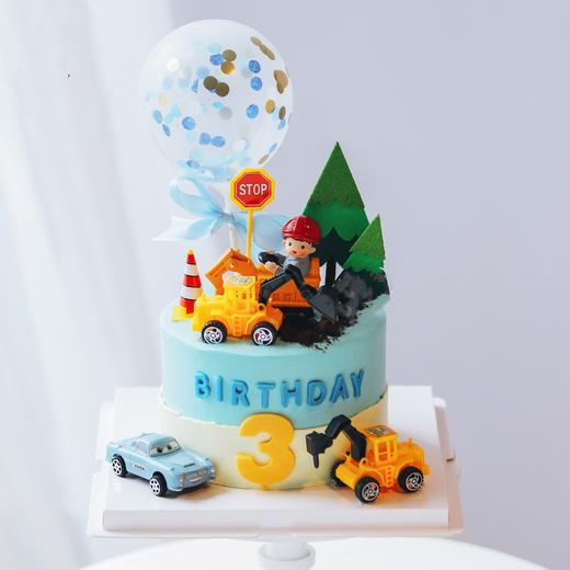 嗨森蛋糕——儿童工程汽车蛋糕 商品图0