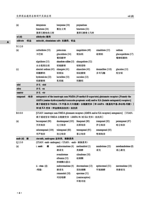 化学药品通用名称词干及其应用 国家药典委员会编 化学药剂药物名称 药学中国药品通用名称 中国医药科技出版社9787521429022 商品图4