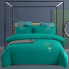 TZW-纯色刺绣四件套床单四件套加厚斜纹磨毛四件套床上四件套 商品缩略图2
