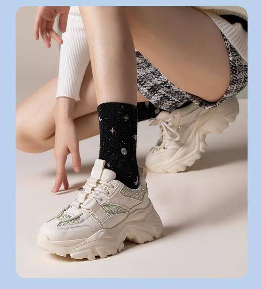 2楼康莉COMELY女鞋新款厚底时尚老爹鞋软牛皮潮in’s休闲鞋 商品图2