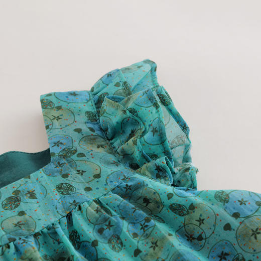 【马克珍妮 芦芙】夏装裙子 女童棉真丝印花背心裙221013 商品图3