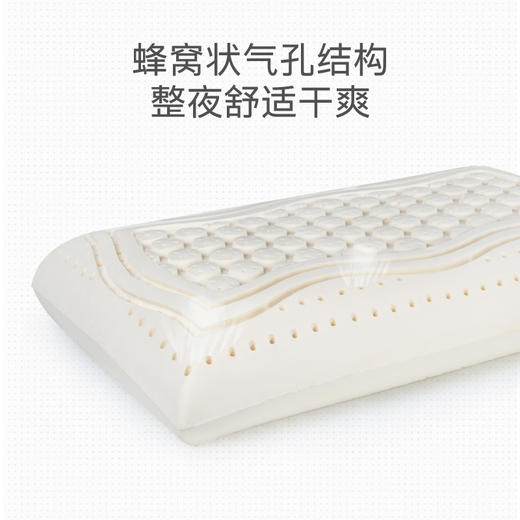米乔乳胶枕头比利时天然进口乳胶颈椎枕单人枕芯家用 商品图4