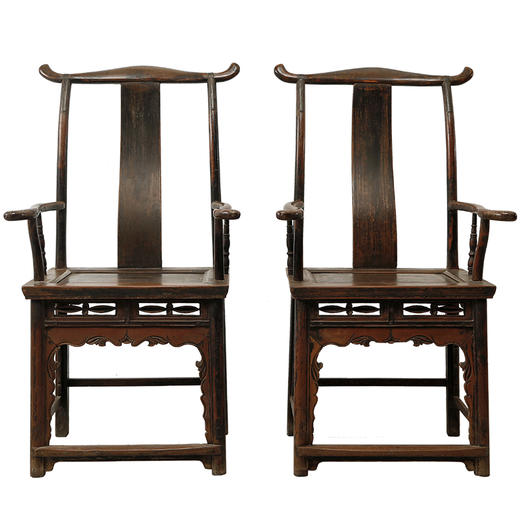 中式明清古典家具扶手椅复古手工休闲餐椅靠背侘寂风仿古实木家具 商品图4