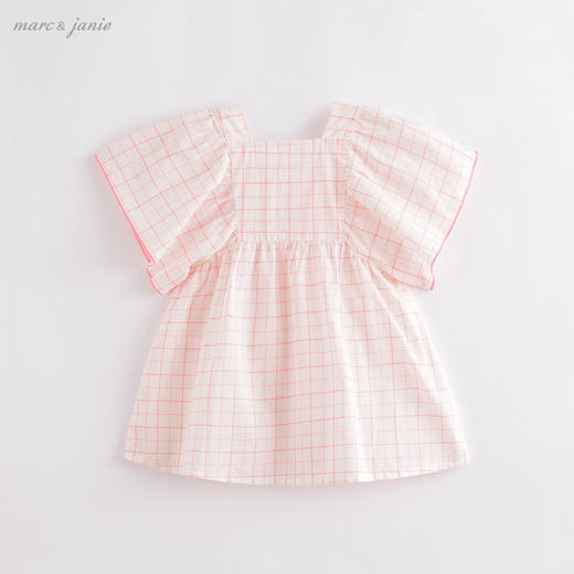 【打折】马克珍妮夏装新款 女童复古方领蝴蝶袖连衣裙220956 商品图2