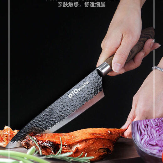 刀具5件套 真空热处理技术 硬度更高 木艺转印手柄 握感舒适 结实耐用 商品图6