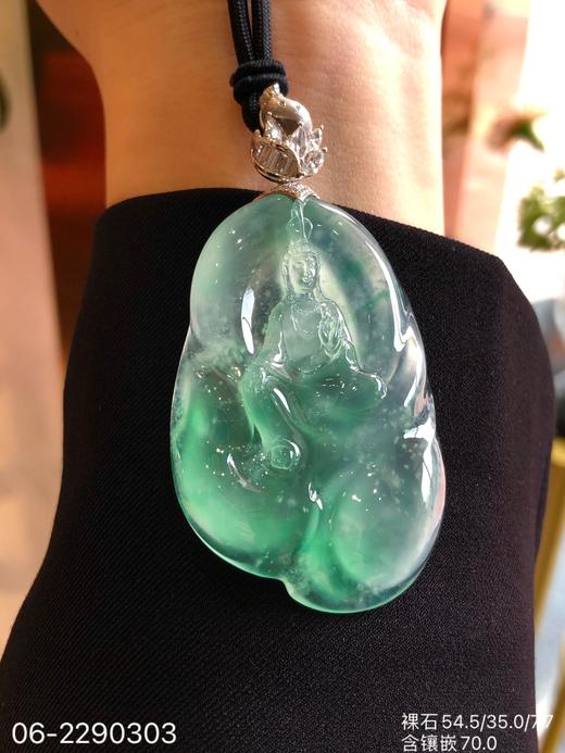 玻璃木那观音吊坠【06-2290303】具体价格微信咨询 商品图1