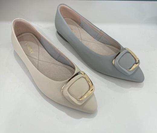 2楼康莉COMELY女鞋2022新款春单适软牛皮时尚尖头女单鞋 商品图1