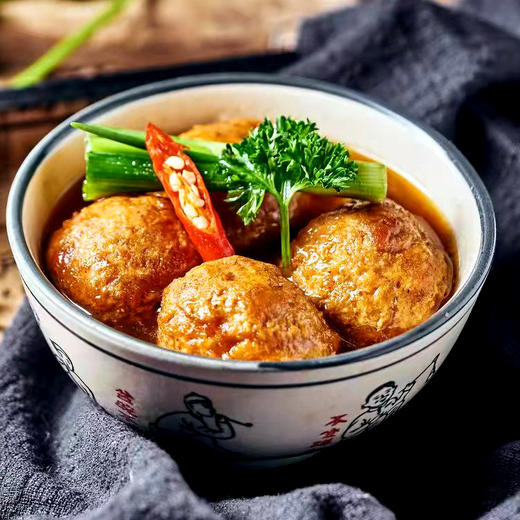 【浓而不腻 咸中微甜】满汉楼御宴速冻狮子头600g/袋*2袋 商品图1