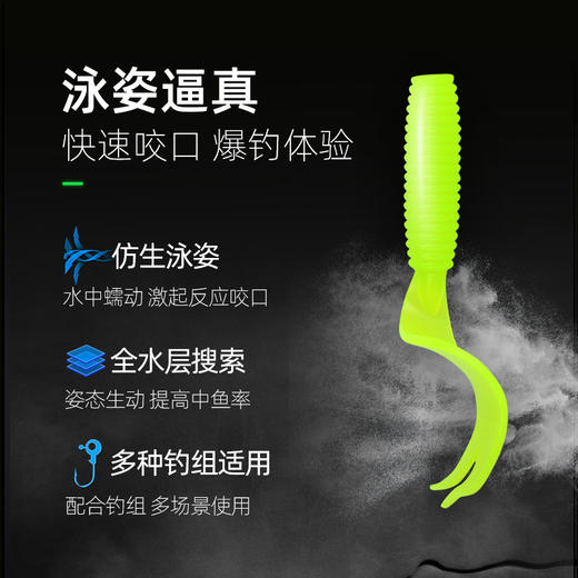 MSS软饵卷尾路亚饵 鱼饵 商品图1
