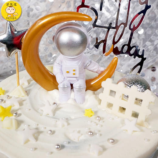 宇航员蛋糕 （蛋糕的数字可以自定义，下单时备注即可）   带你畅游浩瀚宇宙 商品图4