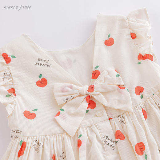 马克珍妮夏装新款 女童纯棉A版印花连衣裙 儿童裙子220825 商品图3