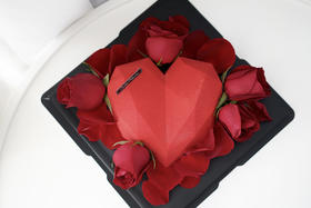 法式慕斯蛋糕 | 覆盆子香草慕斯 - 玫瑰钻石心