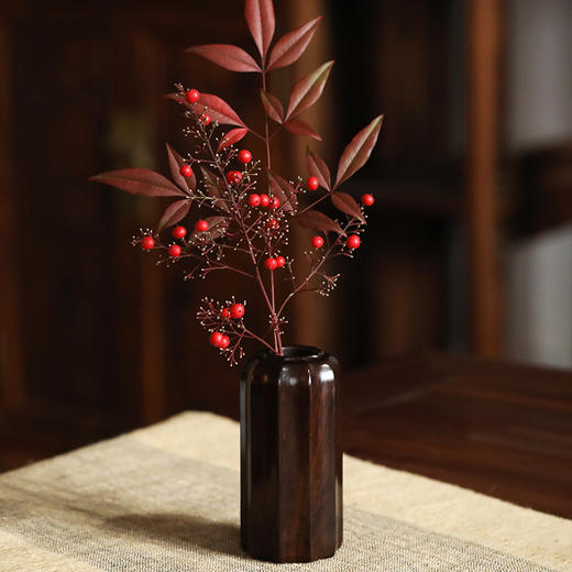 酸枝新款简约转轴花瓶 商品图1