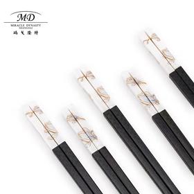 【春上新】10楼玛戈隆特玉兰花开黄金珐琅彩合金筷礼盒【6双】吊牌价499元活动价424元