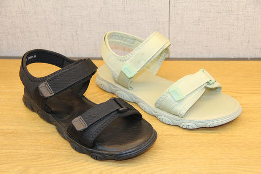 豪行夏季新款20278013运动凉鞋女真皮平底鞋百搭时尚软底舒适女鞋 商品图3