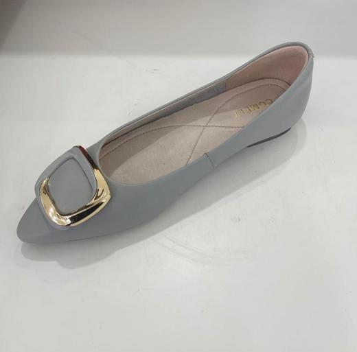 2楼康莉COMELY女鞋2022新款春单适软牛皮时尚尖头女单鞋 商品图3