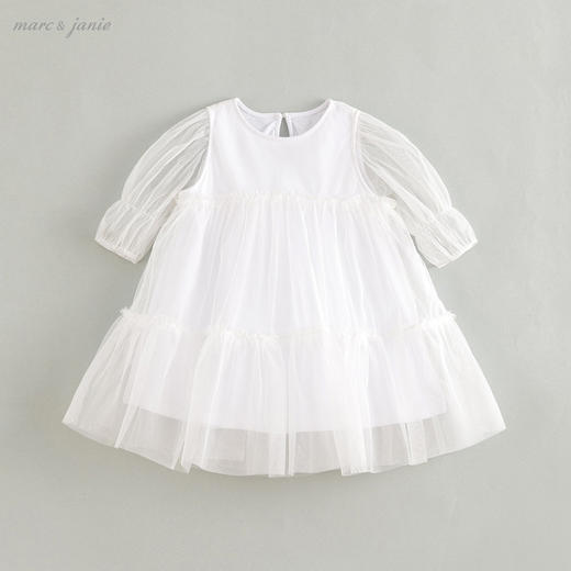 马克珍妮夏装女童大A版蓬蓬裙连衣裙 儿童裙子220986 商品图1