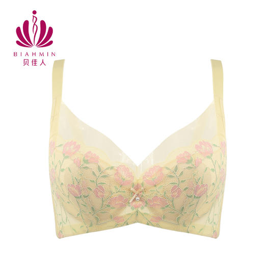 贝佳人文胸“南法假日”深V水晶杯-BW932215 商品图1