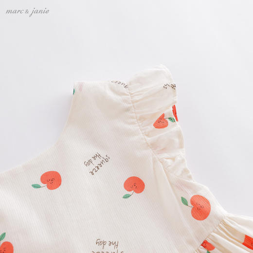 马克珍妮夏装新款 女童纯棉A版印花连衣裙 儿童裙子220825 商品图2