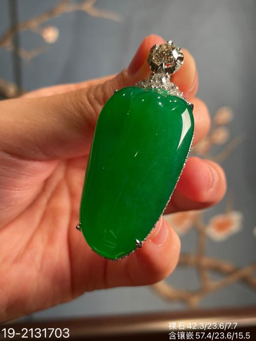 19-2131703，老坑帝王绿福瓜吊坠。具体价格微信咨询 商品图8