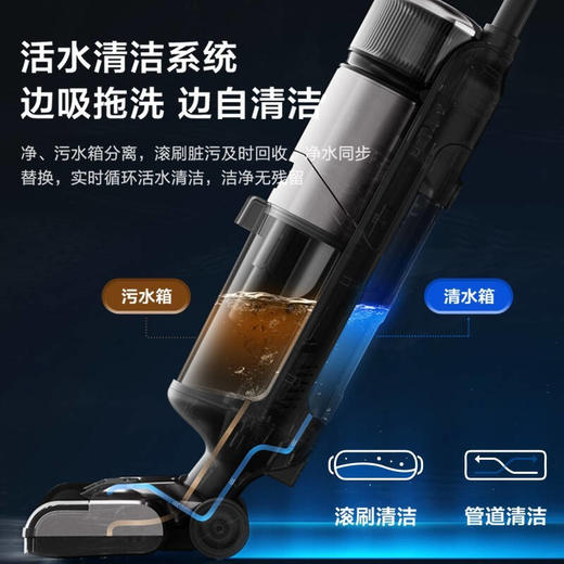 苏泊尔智能吸拖一体擦地机无线除螨手持自清洁拖地洗地机M3PRO 商品图7